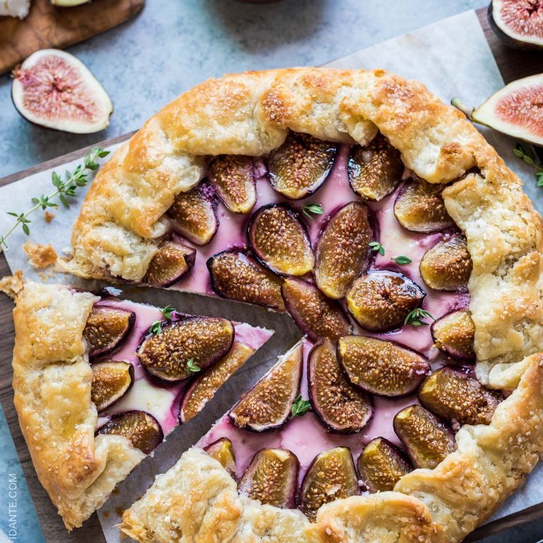 Fig, Honey and Goat Cheese Galette | www.kitchenconfidante.com